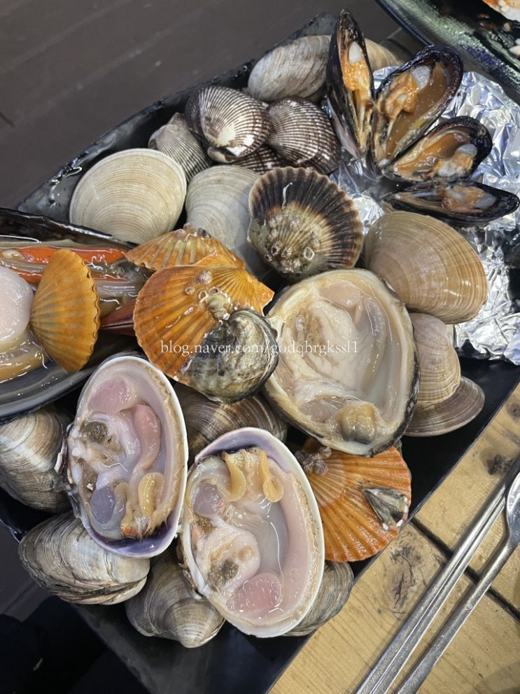  을왕리 조개구이, 싱싱한 해산물이어서 더욱 맛있었던 을왕리 오늘 조개구이: