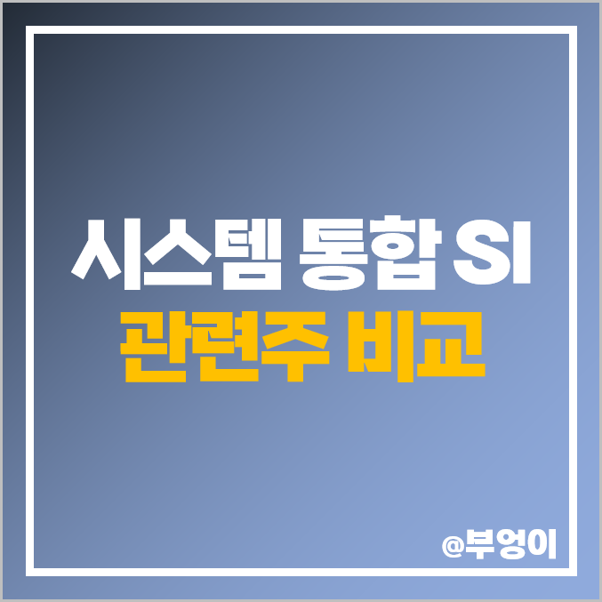 시스템 통합 관련주 SI 주식 한솔인티큐브 현대오토에버 비트컴퓨터 주가 시스템 통합 관련주 SI 주식 한솔인티큐브 현대오토에버 비트컴퓨터 주가