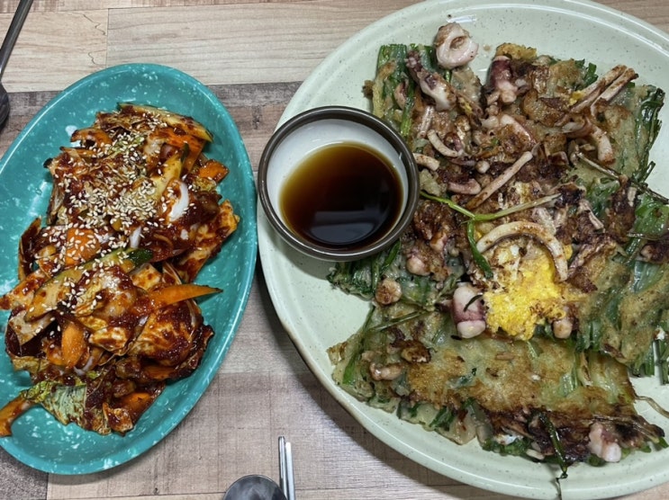  부산 해운대시장 파전맛집, 봉자네실비집