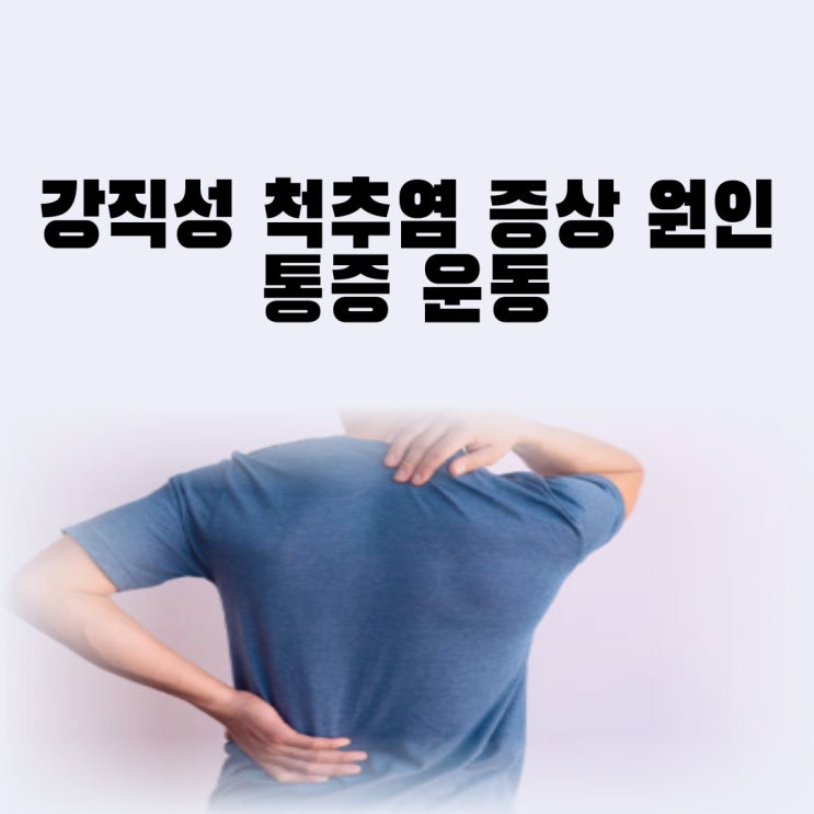  강직성 척추염 증상 원인 치료 강직성 척추염 완치 기본정보 통증 운동