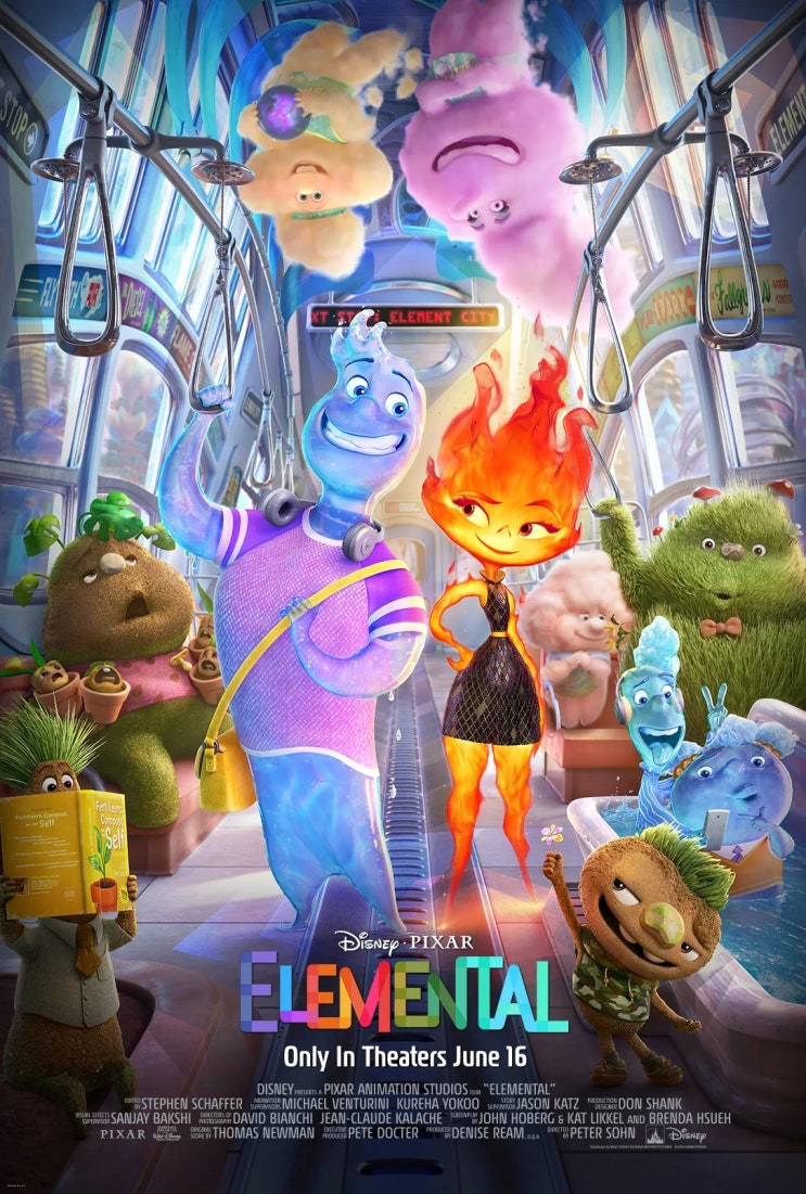  픽사 영화 엘리멘탈 후기, 뜻, 명대사, 쿠키 업, 다름이라는 아름다움 | CGV 영등포점에서