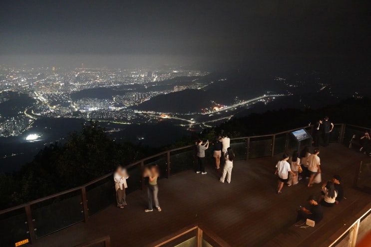 대전 식장산 야경(식장루), 자동차로 올라가는 방법_대전 야간 드라이브 코스(4.5km)