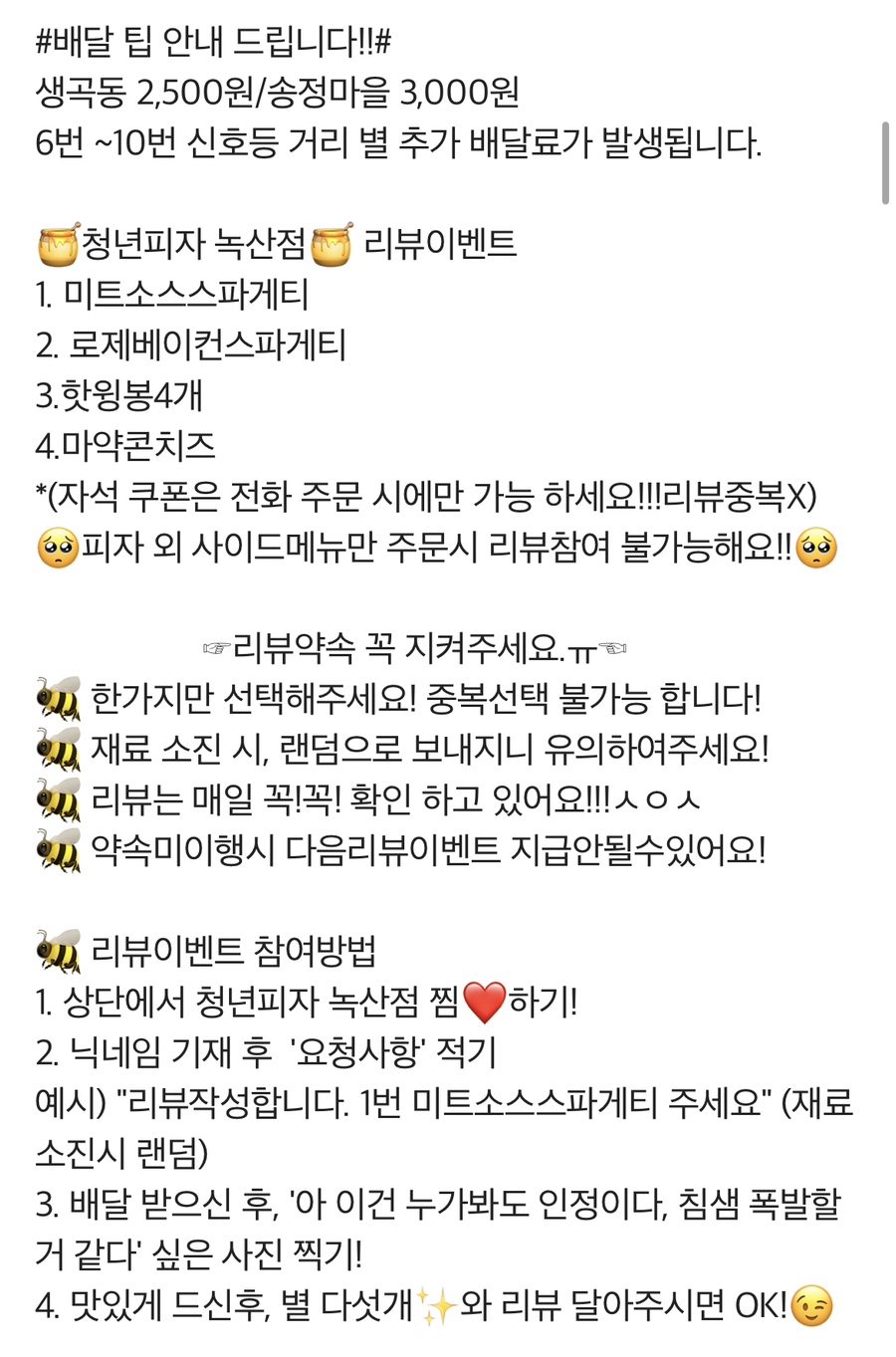청년피자 녹산점 사진 2