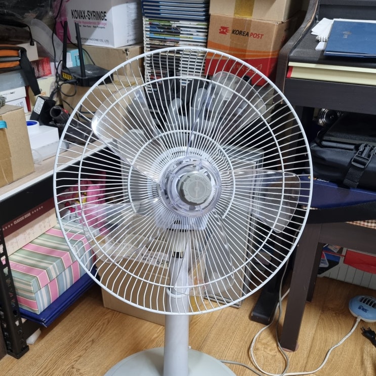  선풍기 소리(소음) 문제 해결/수리 후기! (날개 분리 교체 교환)