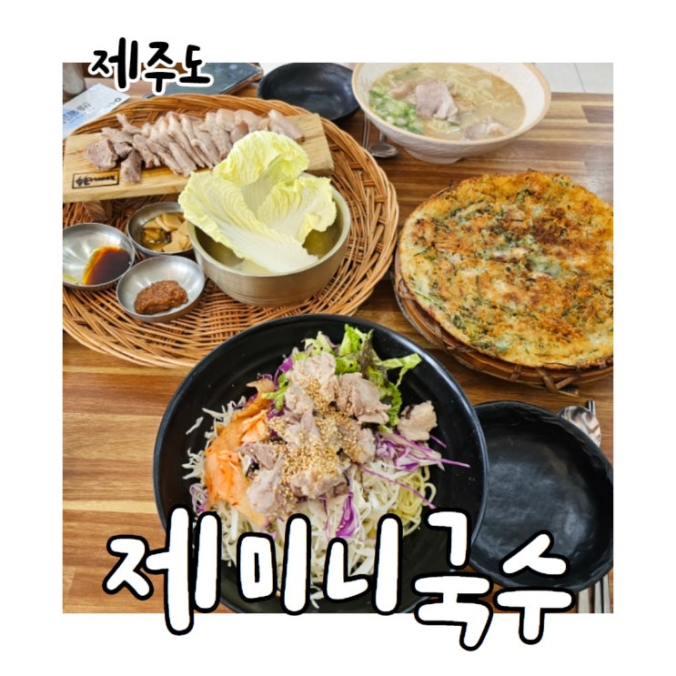  제주 도민도 많이 찾는 쇠소깍 근처 제미니 국수