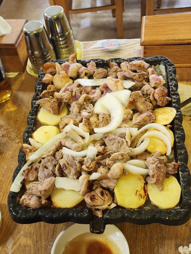  동인천 맛집 마마손이야기 생오리주물럭, 한우 육사시미
