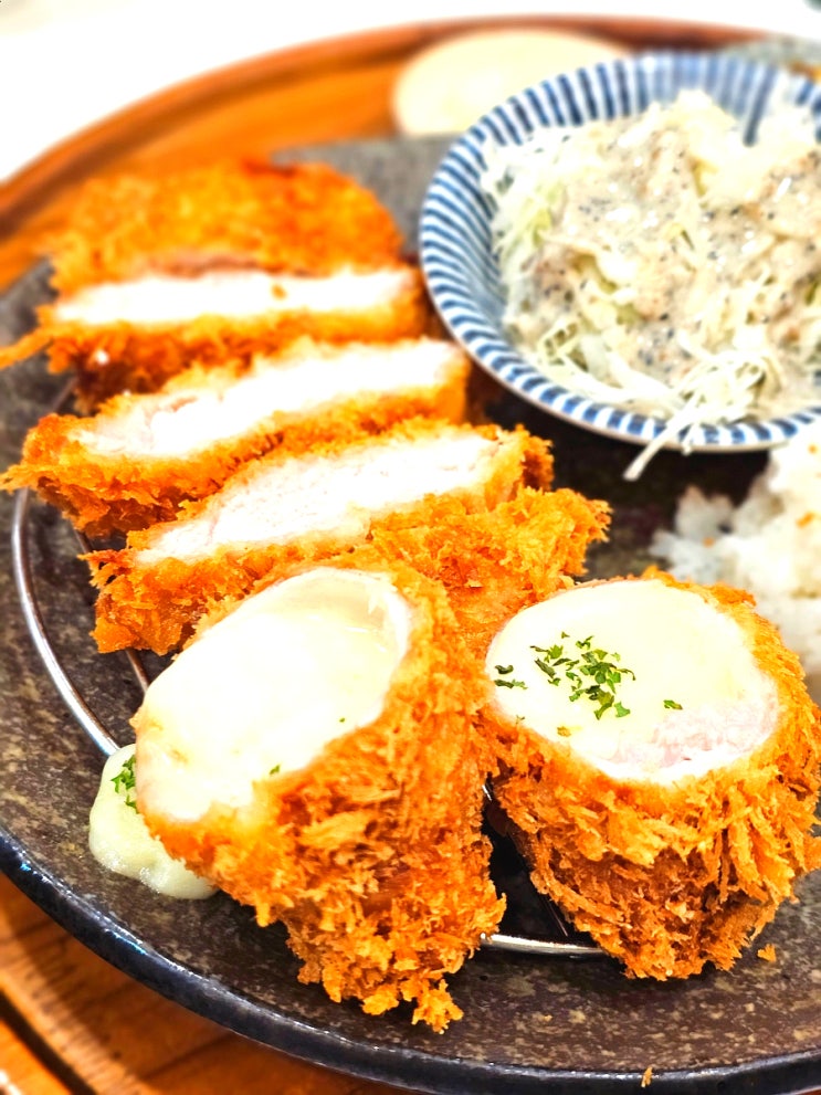  명일동맛집 백소정 고덕역점심식사 돈까스랑 치즈까스 새우까스 후기