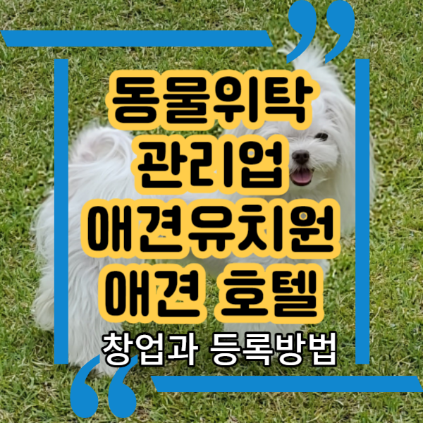  애견유치원, 애견호텔 창업 방법, 동물 위탁관리업 등록 건축물 용도 확인