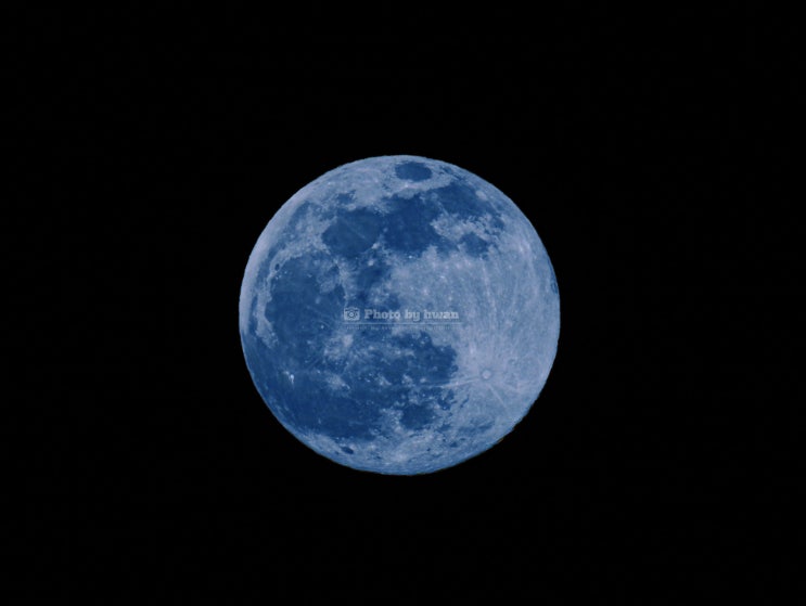 남양주 다산신도시, 다산중앙공원에서 찍은 슈퍼블루문(Super Blue Moon)
