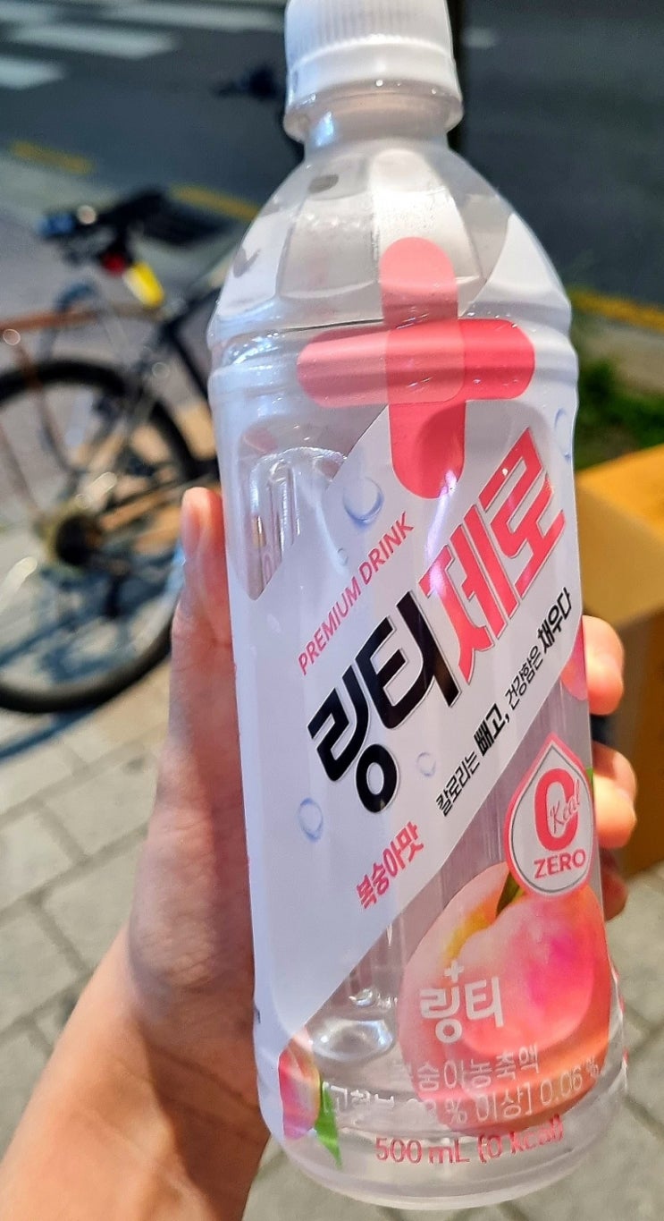  걱정 없이 마시는 칼로리 제로 음료 링티제로 복숭아맛 섭취 후기