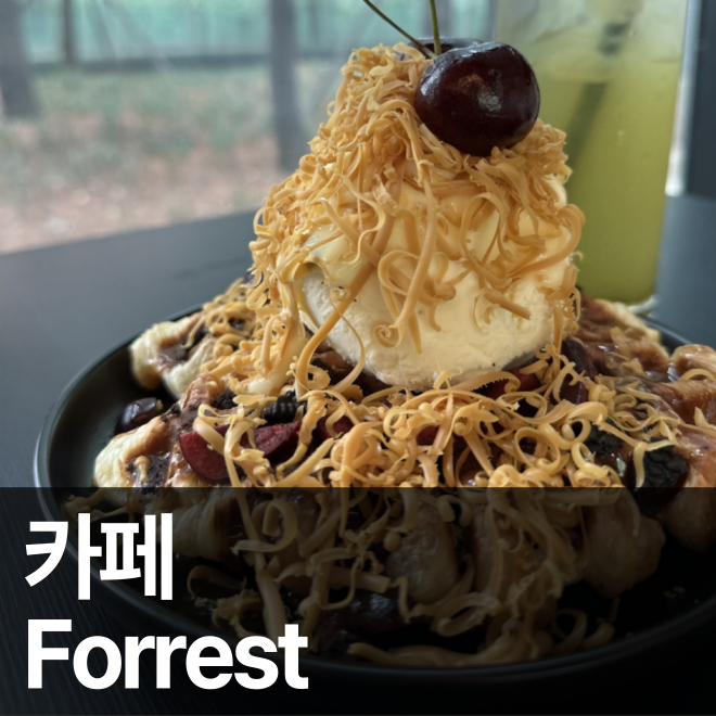 [인천] 송도 크로플 맛집 숲속 느낌의 힐링하기 좋은 카페 포레스트