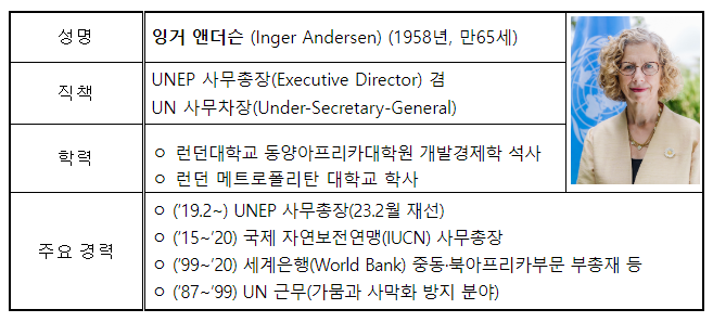 유엔환경계획 사무총장과 산림협력 논의