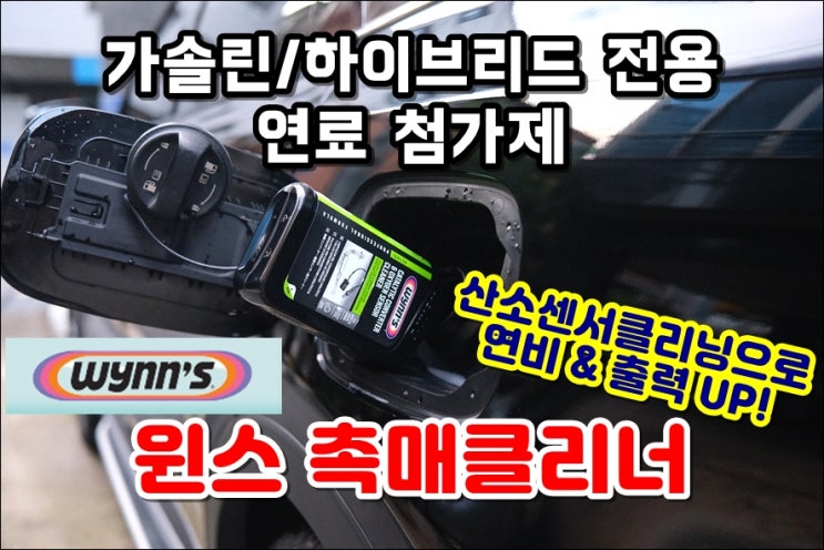 윈스 촉매클리닝 산소센서클리너 가솔린 하이브리드 전용 연료첨가제 배기라인 깨끗하게