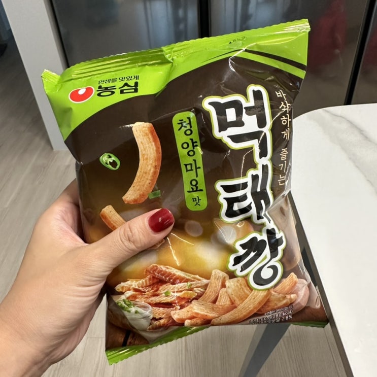  농심 먹태깡 청양마요맛 리뷰.