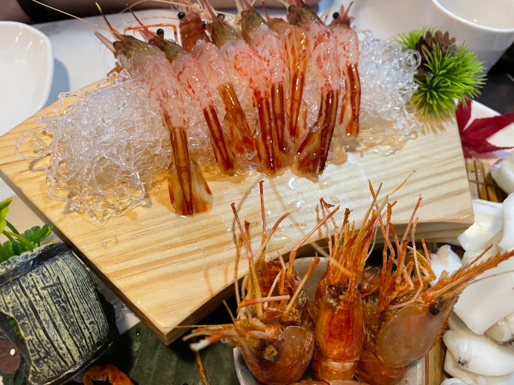  대전 독도새우 둔산동 동해주문진항에서 꽃새우 닭새우 갑오징어숙회까지 내돈내산