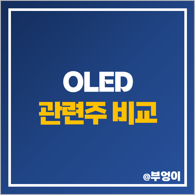 OLED 관련주 코디 티에스이 프로이천 덕산네오룩스 주식 주가