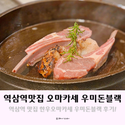서울 역삼역맛집 우미돈 블랙 한우오마카세 가격 및 후기
