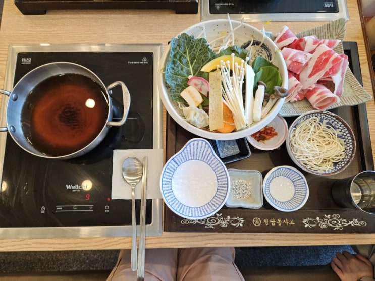  망포역) 1인 샤브샤브 "청담동샤브 더판타지움점"