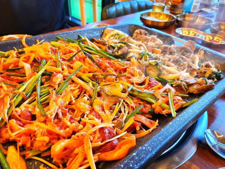  동두천 탑동 왕방계곡 맛집 추천!! 오리불고기 반반 '복이오리'