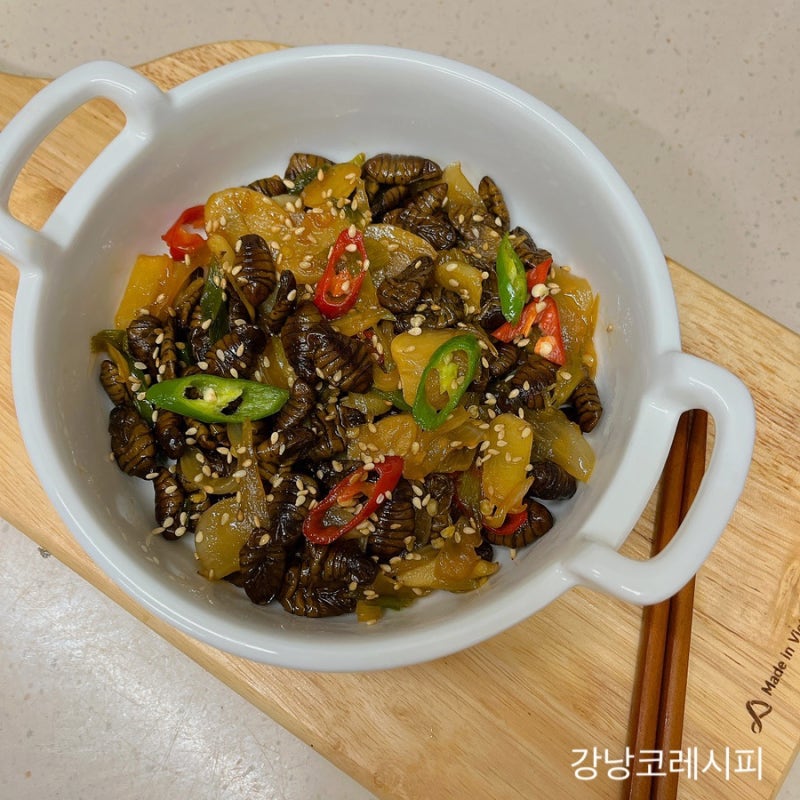 번데기 볶음 만드는 법 초간단 술안주 통조림 번데기 요리