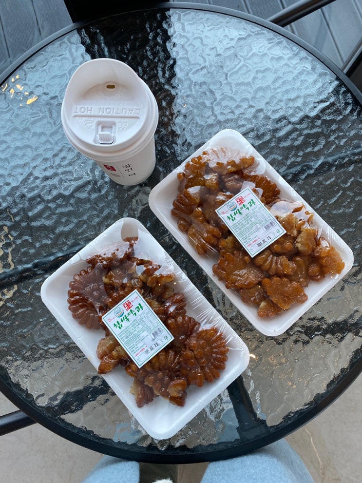  제주 장인더약과 카페 현장구매 파지약과