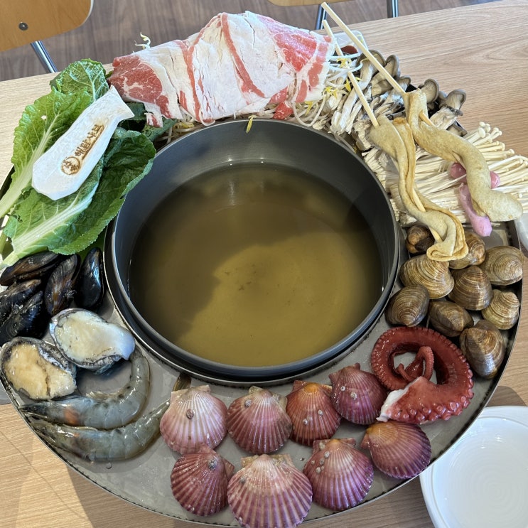  오이도맛집 해담샤브칼국수-쟁반해물칼국수, 해물파전 맛집