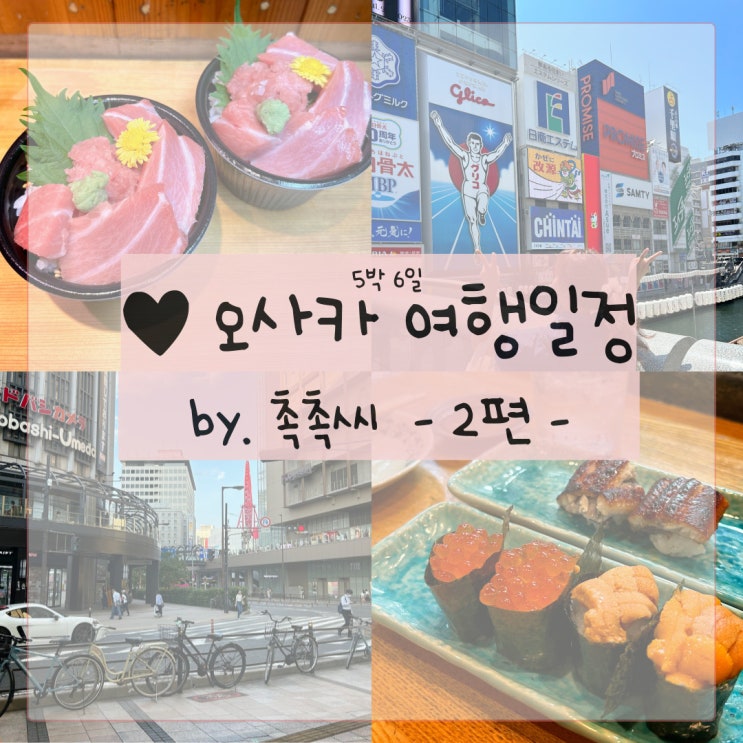  [여행/오사카] 오사카 여행일정 2편(오사카 현지인 맛집추천, Sushi Dokorokazu, 우메다 오마카세 스시맛집)