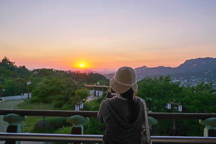  북악산 팔각정 북악스카이웨이 야경 일몰 서울 드라이브 코스