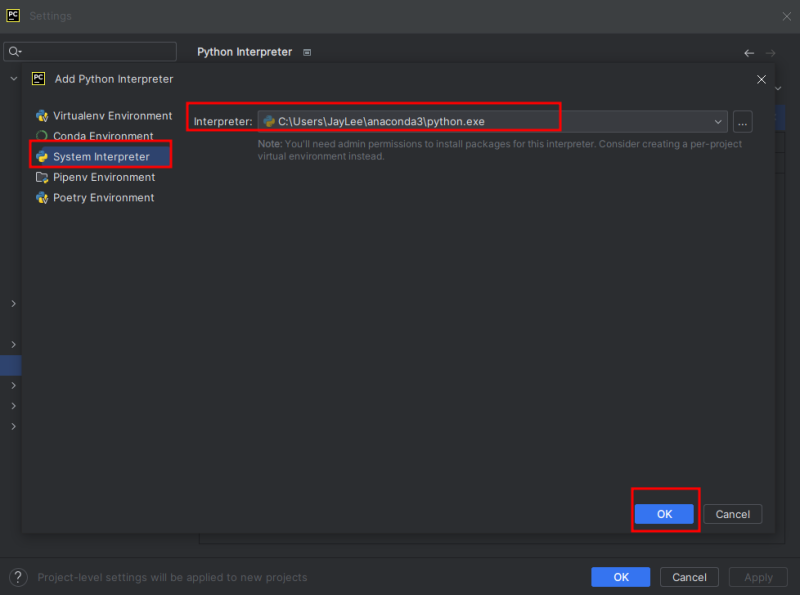 Python 개발 환경 설치 파이참 PyCharm community 버전 패키지 설치 install package 프로젝트 시작 ...