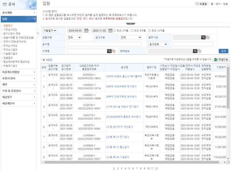  전자입찰(나라장터 등) 낙찰자 (1순위) 선정 방법 및 과정