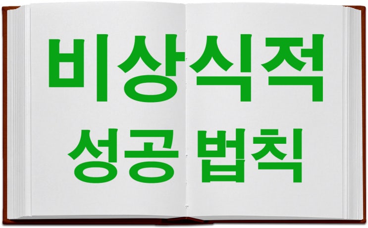  책추천 - 비상식적 성공법칙