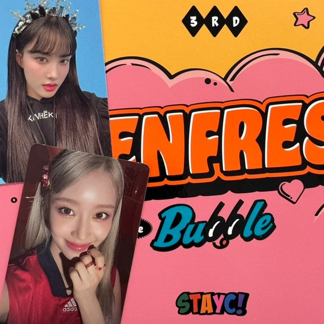 여돌 앨범깡 : 스테이씨 미니3집 TEENFRESH 틴프레시 (Bubble ver.)