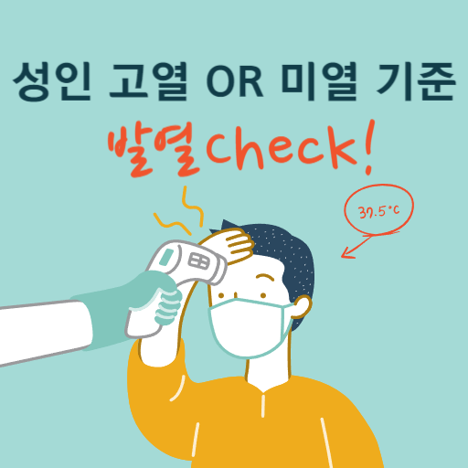  성인 고열, 미열 열 내리는 방법 총정리