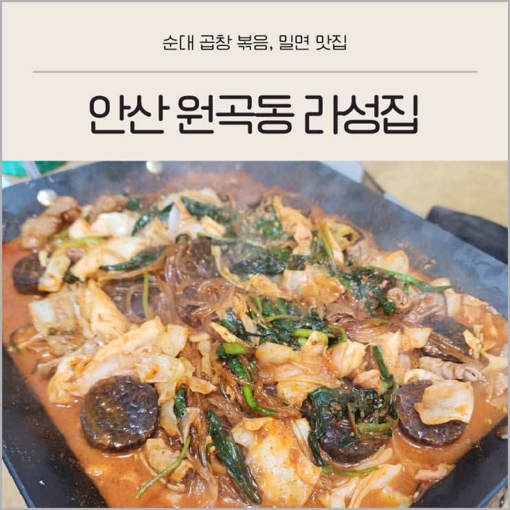 경기도 안산 단원구 원곡동 순대곱창볶음 밀면 맛집 라성집 후기