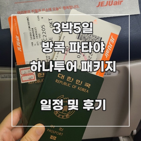 [3박 5일 방콕 파타야] 하나투어 패키지 베스트셀러 요트 크루즈 전 일정 5성 호텔 몽창카페 핫플맛집 타이 전통 지압 빅 C 마트 (feat. 노팁 노쇼핑) 1. 일정 및 후기