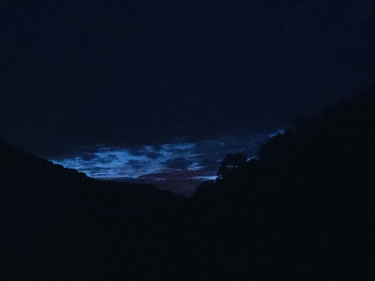 [강원도 정선의 밤하늘] 멋진 정선 밤하늘의 구름
