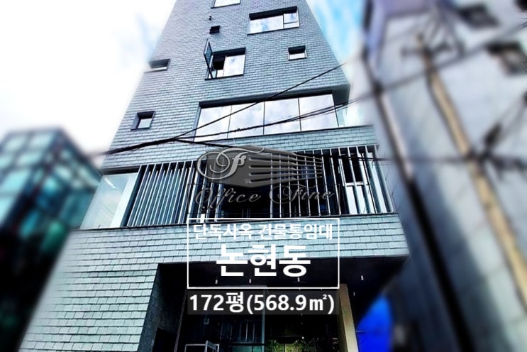  논현동 신축건물 학동역 주차4대 가능한 단독사옥 172평(568.9)