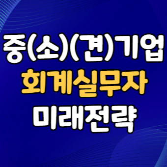  회계실무 - 중소, 중견기업, 소기업 회계담당자의 스탠스