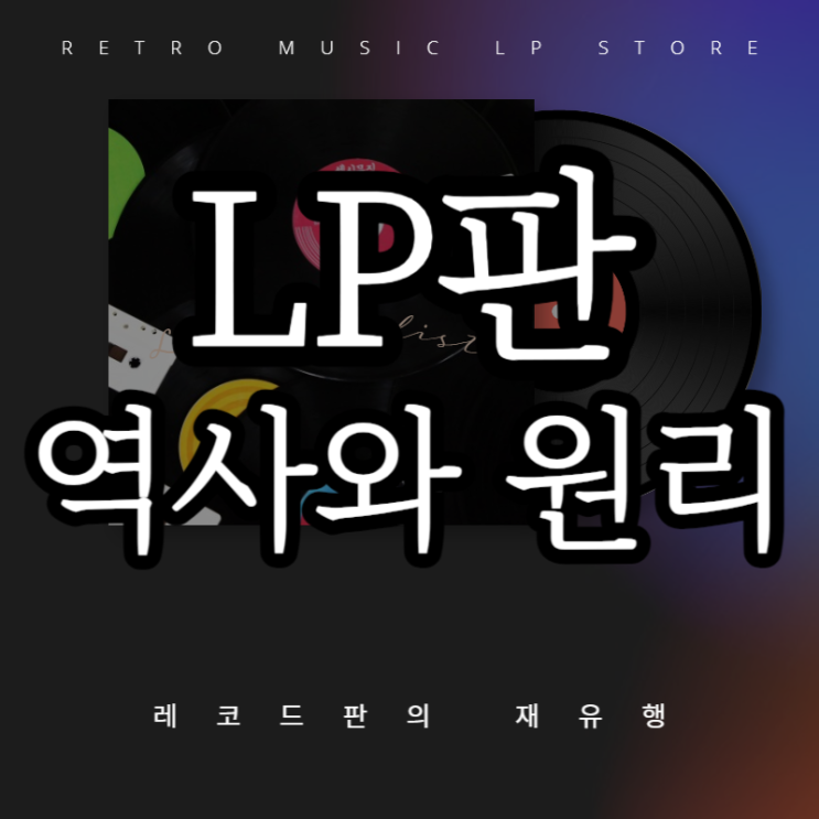  레트로풍의 재유행, 레코드판 - LP판의 역사와 원리,유통과정, 현황