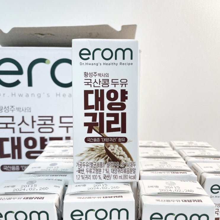 이롬 황성주 박사 국산콩두유 대양귀리 후기 이롬 황성주 박사 국산콩두유 대양귀리 후기
