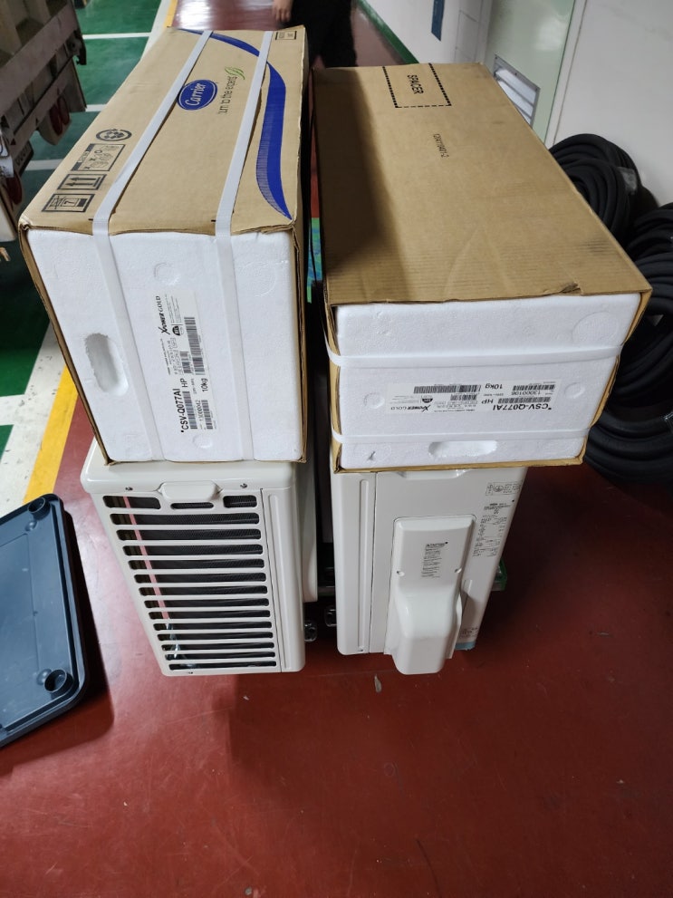  전산실 캐리어 벽걸이 에어컨 설치