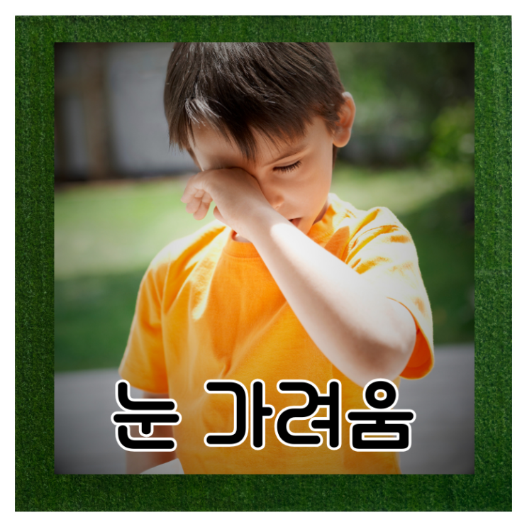  눈가 가려움 눈물 원인 안약