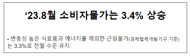 '23.8월 소비자물가 동향_기획재정부