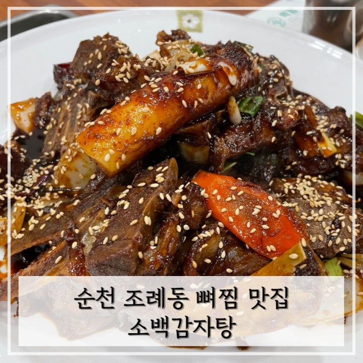  [순천] 순천 조례동 현지인 맛집 뼈찜에 반하고 온 후기 < 소백감자탕 >