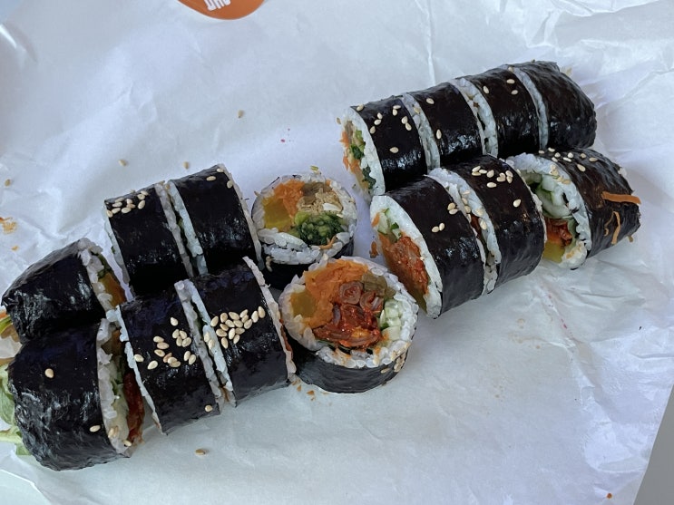  990한줄애김밥 수원매교점 포장