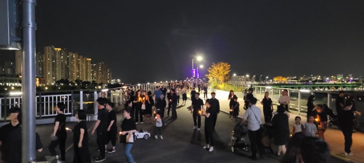 ‘고 서이초 <b>교사 추모</b>’… 정부세종청사서 이응다리로 이어지다