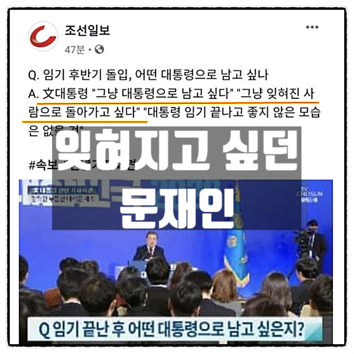  잊혀진 사람으로 돌아가고싶다던 문재인 현실은 허구헌날 SNS 정치질