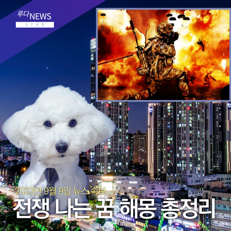 전쟁 나는 꿈, 전쟁나서피난가는꿈, 폭탄 떨어지는꿈 해몽 총정리