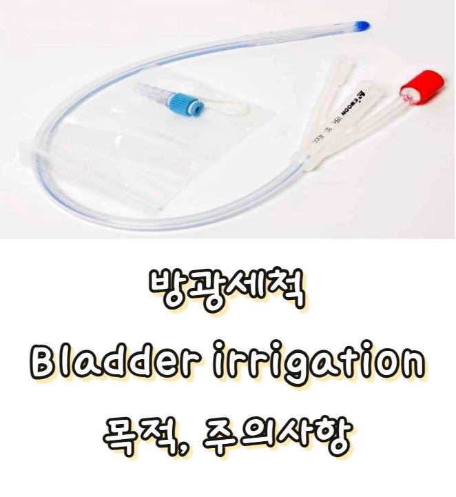 의학용어 Bladder irrigation :: 방광세척 목적 과정 주의사항