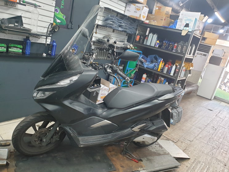  혼다 PCX 125 혼유 사고, 경유는 PCX에게 위험해요! 연료탱크 세척, 인젝터, 연료라인 세척, 픽업 서비스, 광명 중앙 오토바이